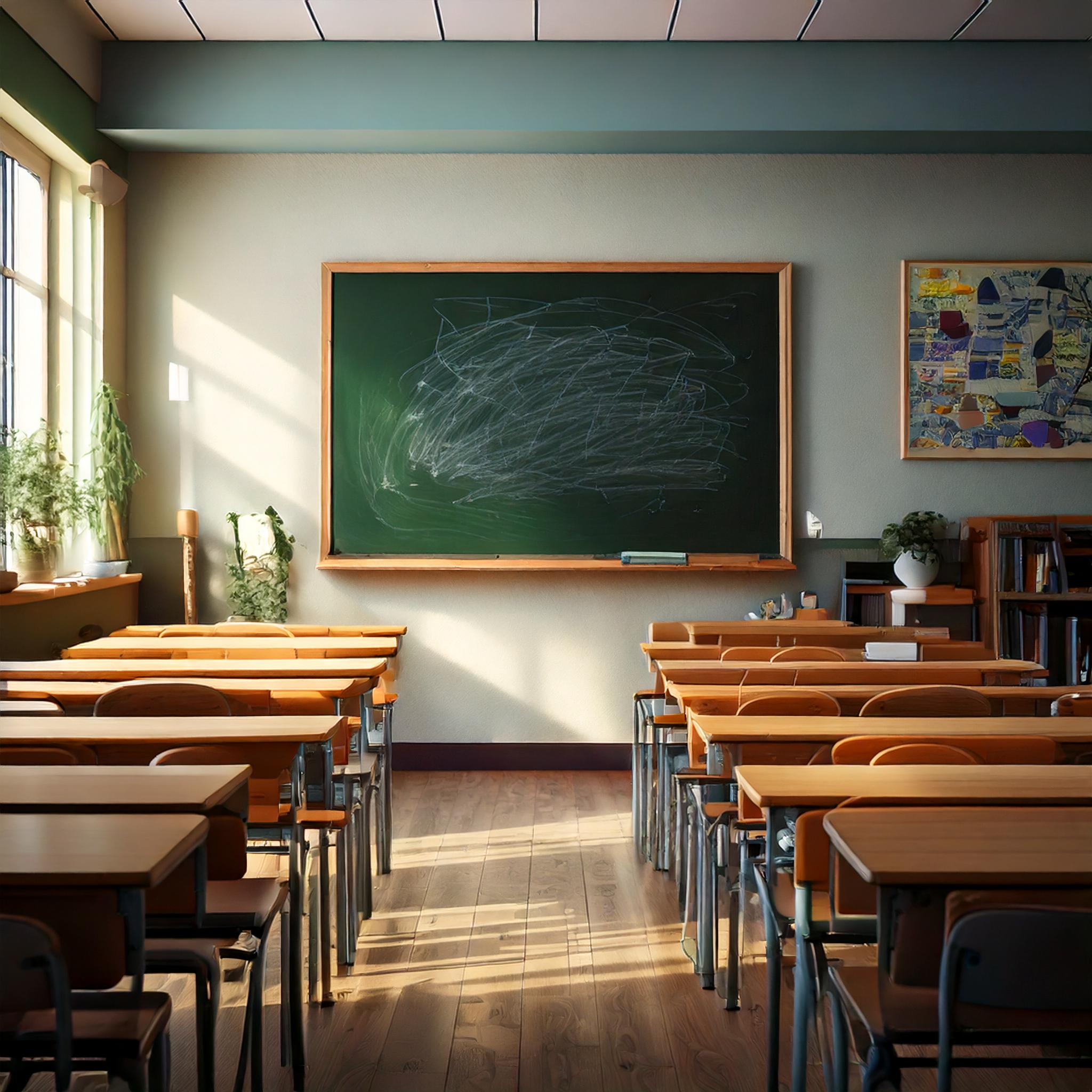 Ein mit AI erzeugtes Klassenzimmer